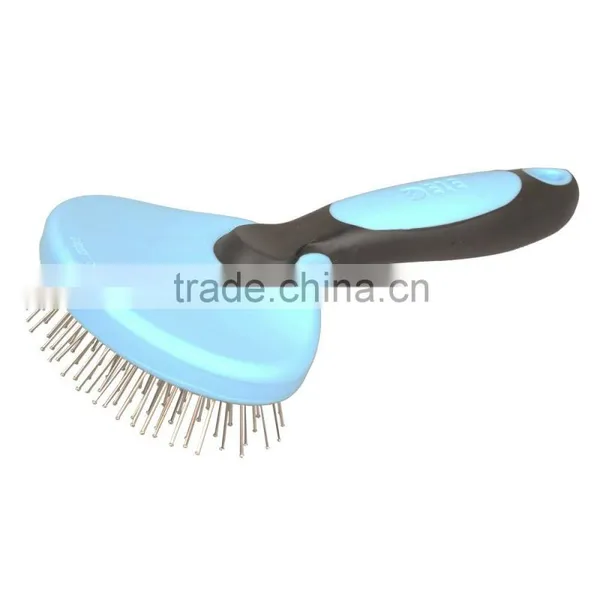 Pink Blue Pet Fur Hair Grooming Shedding Tool Dog Pet Cat Pins Brush Comb photo-5