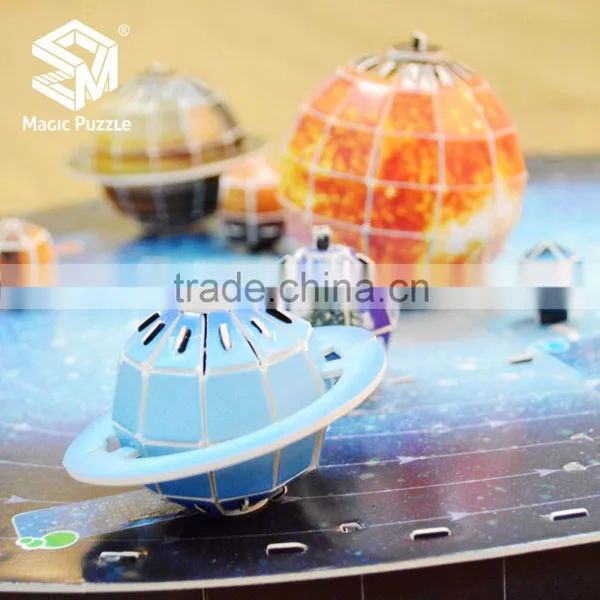 3D Paper Cardboard Jigsaw Puzzle Solar System photo-5