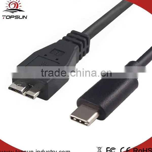 Flexible USB Type-C Converter to 3.0USB Micro Male for Hard Disk
