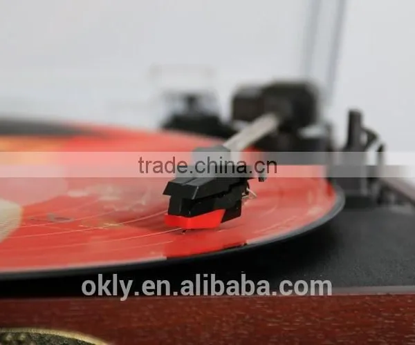 2016 Portable Retro USB SD Bluetooth Radio Turntable Player photo-2