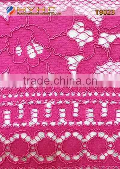 2016 High Quality Nylon/Cotton Strand Lace Fabric Top Selling T8023 photo-3
