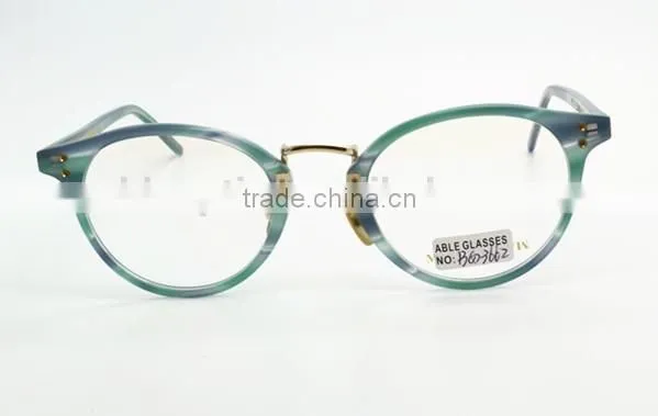 Lady Fashionable Round Acetate Optical Eyewear Wholesale China photo-3