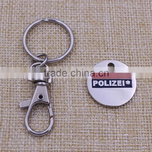 Wholesale Custom Coin Key Ring Trolley Token Metal Holder photo-5