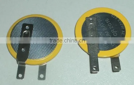 LIR2016 Li-Ion Type 3V Rechargeable Battery With Solder Tabs / Pins photo-3