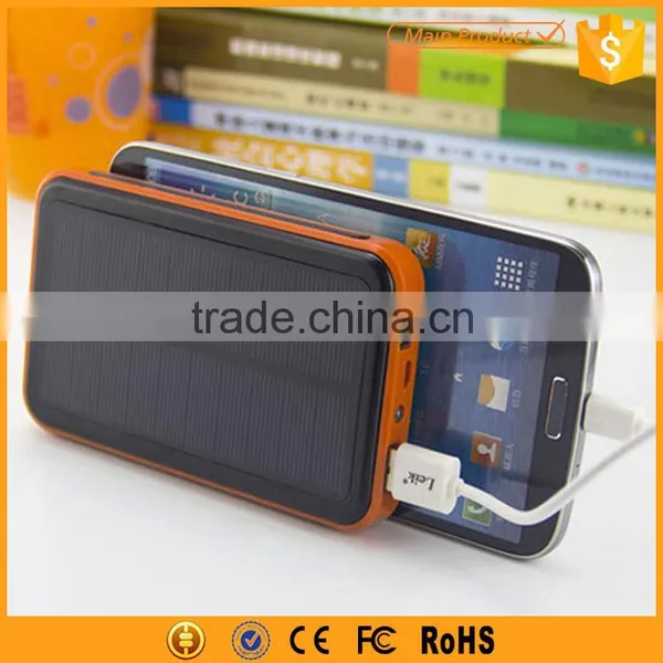 Outdoor 10000mAh Flashlight Power Bank Solar Full Capacity photo-3