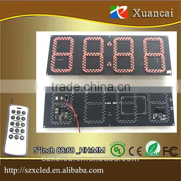 Remote Control Set +ON/OFF 88:88 or 88:88:88 Digits Count Down/UP Timer Digital Clock 7 Segment Bars LED Display photo-3