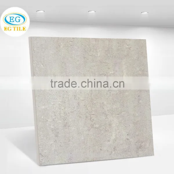 60x60 Light Grey Polished Vitrified Bathroom Tile Design Floor Porcelain Tile photo-2