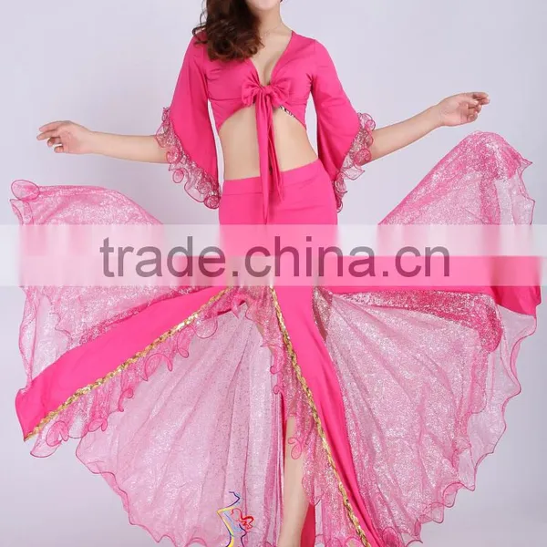 SWEGAL See-through Belly Dance Costumes,belly Dance Performance Costumes SGBDT14461