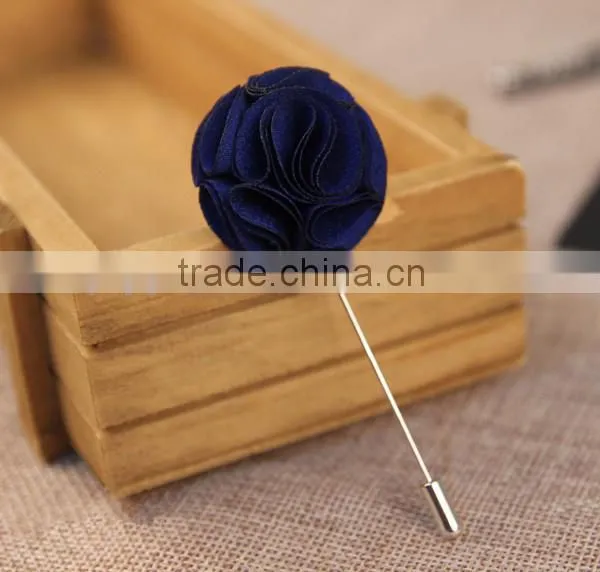 Men's Polka Dot Flower Lapel Pin Flower Boutonniere photo-3