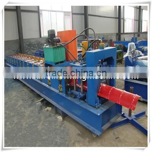 Colour Painted Steel Sheet Roof Ridge Capping Forming Machine photo-2