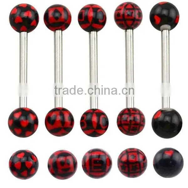 TR01046 Cool Piercing Barbell Colored Tongue Piercing photo-3