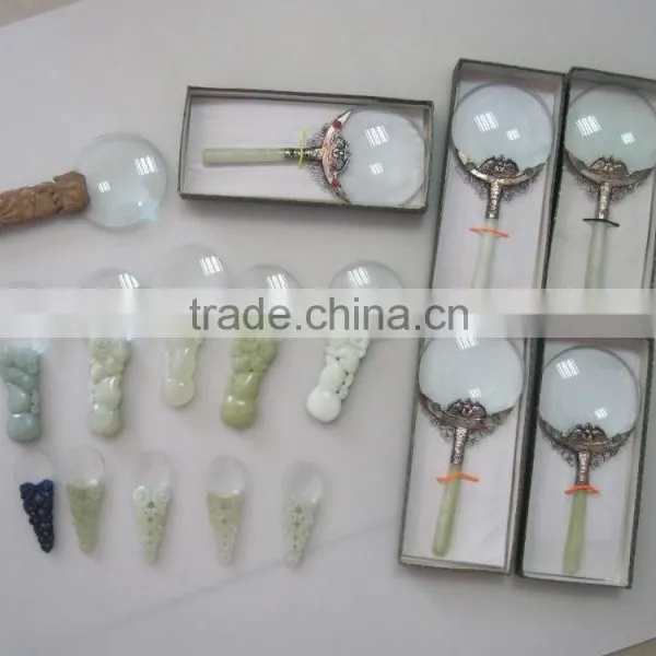 Natural Jade Holder Magnifier With Different Sizes photo-3