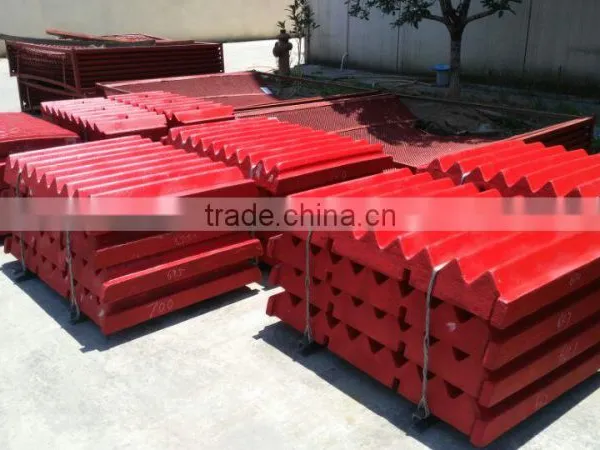 JAW CRUSHER WEAR PARTS HIGH MANGANESE STEEL PARTS JAW PLATE