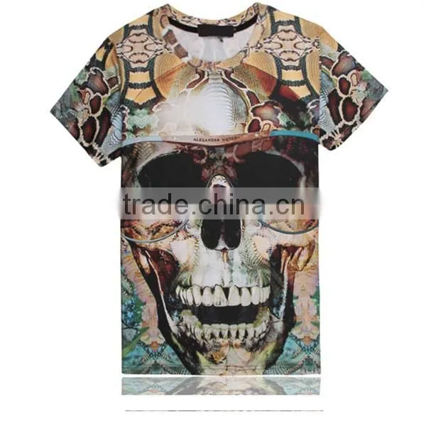 100%cotton 3D t Shirt Printing Short Sleeves Wholesale photo-4