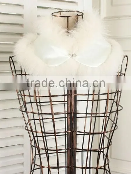 White Women Fox Fur Collar for Coat Popular in 2015 photo-4
