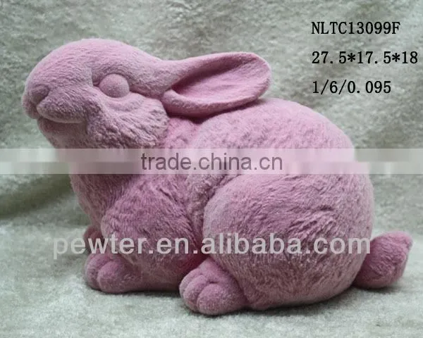 New Product Polyresin Rabbit Gift Statue Toy Decoration