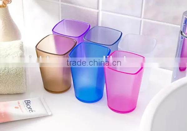 Creative Fashion Extra Thick Square Dull Polish Plastic Tooth Mug photo-4