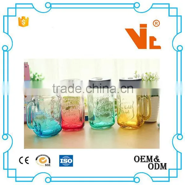 V-GB-01 Beverage Glass Bottles Clear Glass Bottles for Juice With Straw photo-2