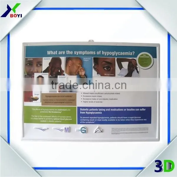 High Definition Pharma Promotional Gifts 3d Pvc Embossed Medical Poster photo-6