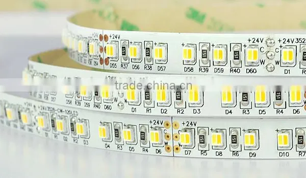CE RoHS Approved 3528 CCT Adjustable Led Strip 120 Leds/m photo-5