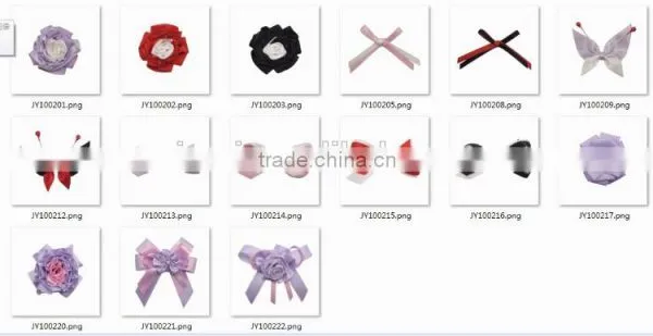 High Level Well Design Pretty Bowknot Shape Set Colorful Beads Satin Bowknot Custom photo-2