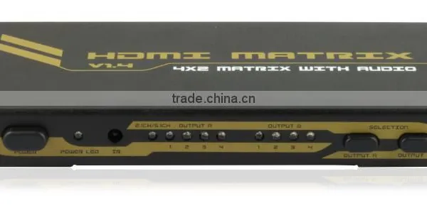 Protech Professional Audio Video 4x2 Hdmi Matrix for Conference System With Audio photo-2