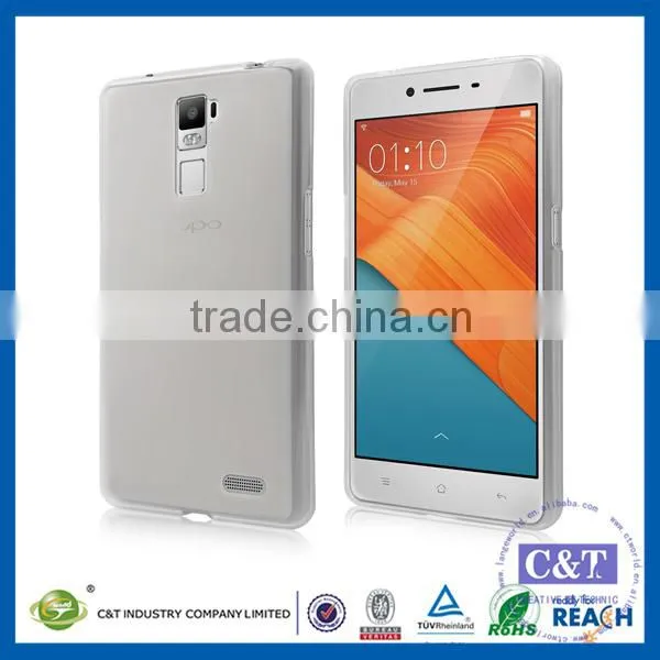 C&T Customized Black Back Cover for OPPO R7 PLUS TPU SOFT HANDPHONE CASE photo-2