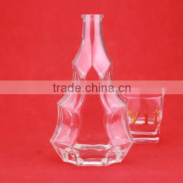 China Factory Cheap Frosted Whiskey Bottle Liquor Bottles Wholesale Food Great Boston Bottles photo-3