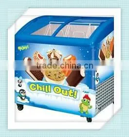 High Quality 235L ,575L CE Approval Commercial Ice Cream Showcase for Sale photo-3