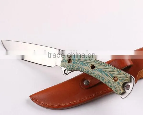 OEM Colorful 7Cr17 Steel Military Knife Full Tang Blade photo-3