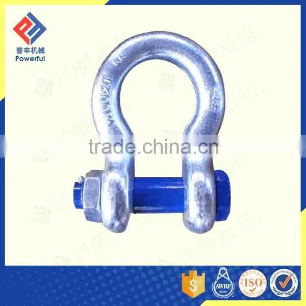 ZINC PLATED U.S. TYPE DROP FORGED BOLT TYPE ANCHOR SHACKLE photo-4