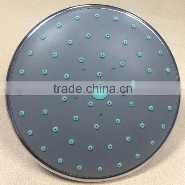 Chrome High Quality Hot Selling Plastic Abs Round Rain Shower Head photo-3
