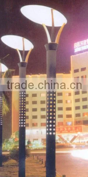 High quality galvanized fashional decorative garden lighting pole 3m