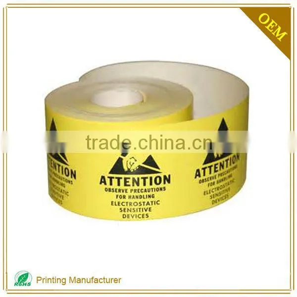 Wholesale High Quality Waterproof Warning Adhesive Label Sticker photo-6