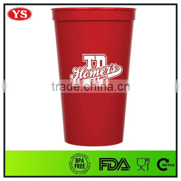 Customized Bulk Smooth White Stadium Cup 22 oz photo-5