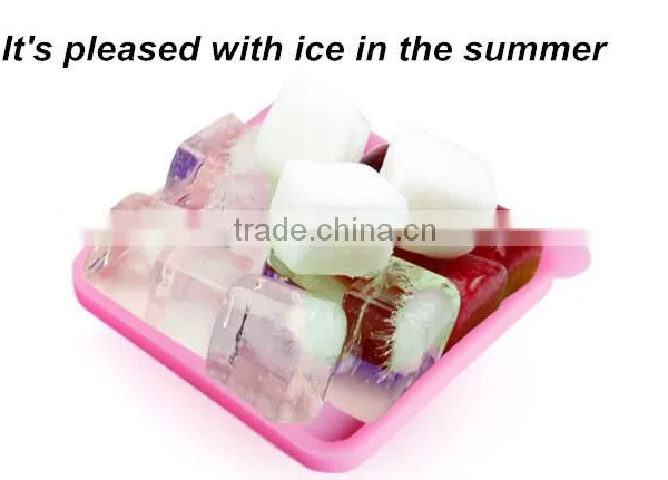 High Quality Custom Silicone Ice Cube Tray With Lid, Personalized Ice Cube Tray Moulds photo-3