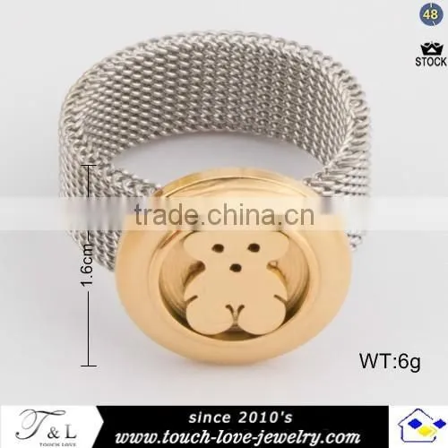 Hot Selling Stainless Steel Bear Ring for Wholesale photo-2