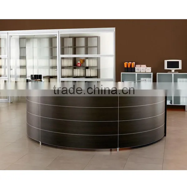 MDF Round Reception Desk With OEM photo-3