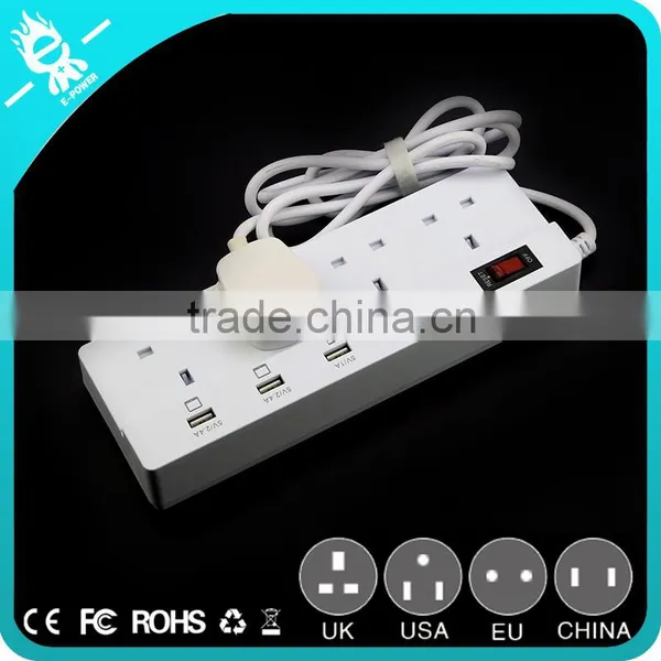 4 Outlet/Home Office Surge Protector With 4 Port Desktop USB Charging Station photo-5