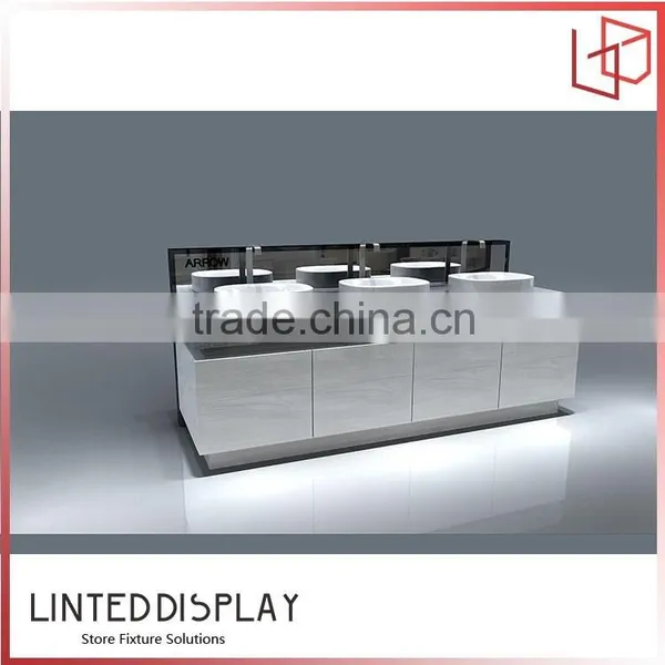 New MDF bathroom furniture Glass basin display cabinet