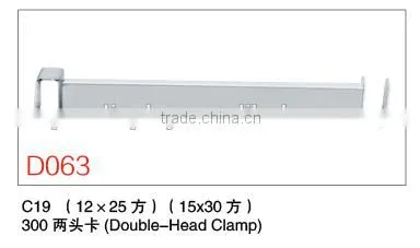 Slatwall Metal Chrome Wood/glass Shelf Brackets photo-2