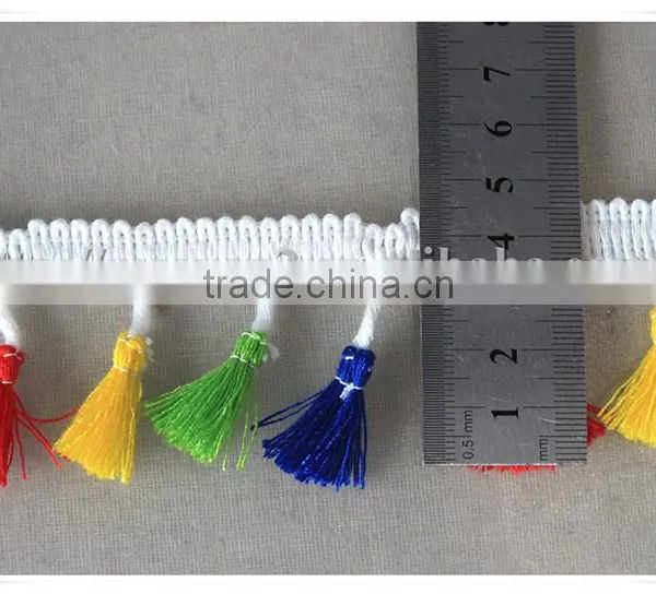 2016 Fashionable Colored Tassel Fringe Trim 4.5cm Fringe Trimmings for Garment photo-6