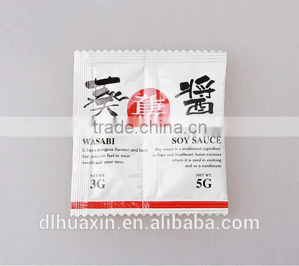 Collective Packing 3g Wasabi Paste and 5g Soy Sauce