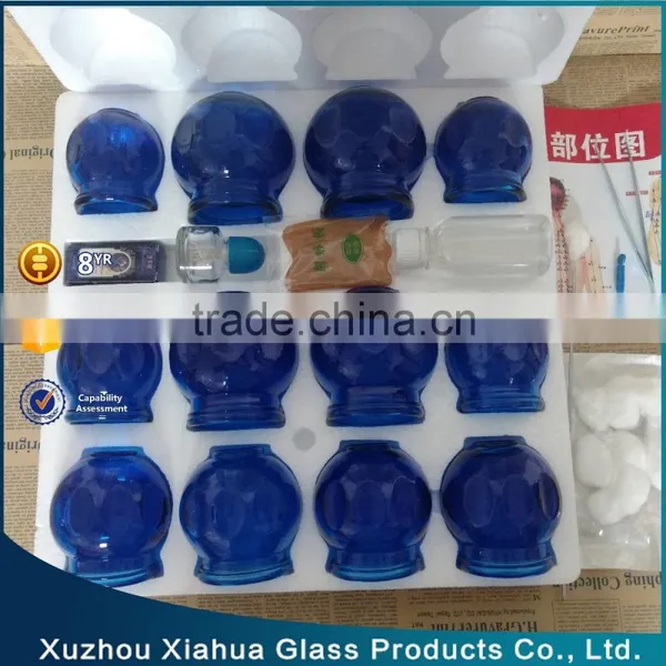 clear colored hijama cupping set wholesale