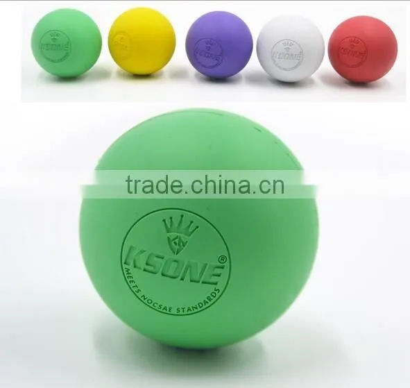 NCAA NOCSAE & SEI Approved Lacrosse Ball Lacrosse Massage Ball Rubber Ball photo-3