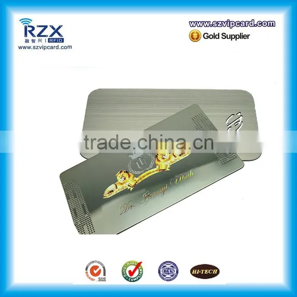 Whosales Silver Color Metal Business Card With Cutting photo-5