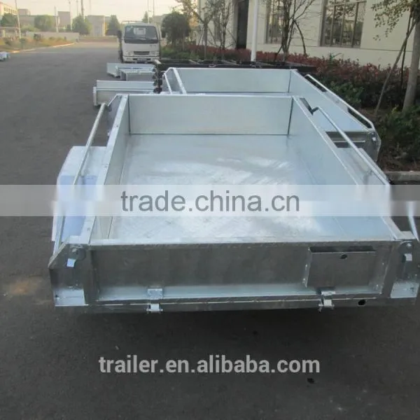 8x4 Chequer Plate Fully Welded Box Trailers Tipping Trailer photo-2