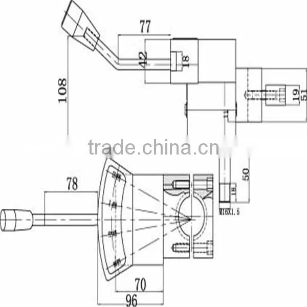 GJ1125F Speed-change Transmission Shift Control Lever photo-5