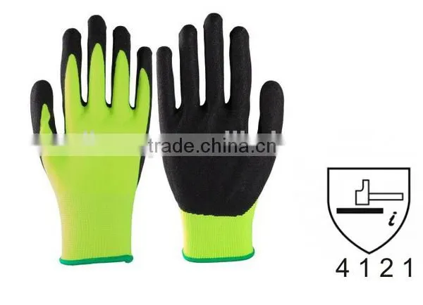 Polyester Crinkle Latex Grip Work Glove photo-2