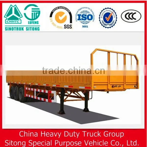 Tri-Axle 40ft Side Wall Loader Trailer for Cargo Transport photo-4
